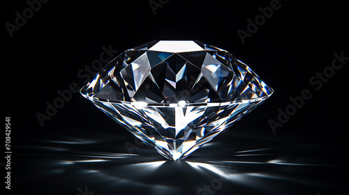 luxury diamond on black background