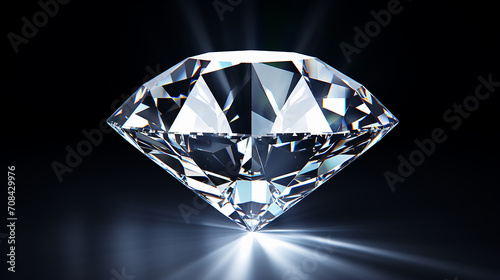 diamond on black background high resolution 3d image