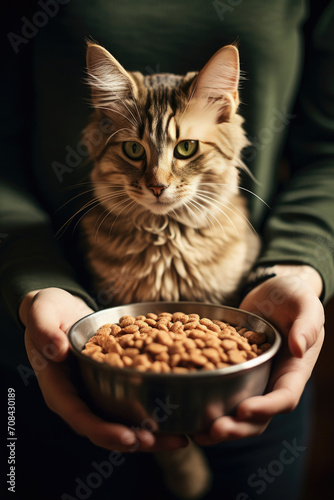 Person Holding Bowl of Food in Hands