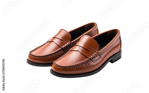 Penny Loafers Isolated on Transparent Background PNG.