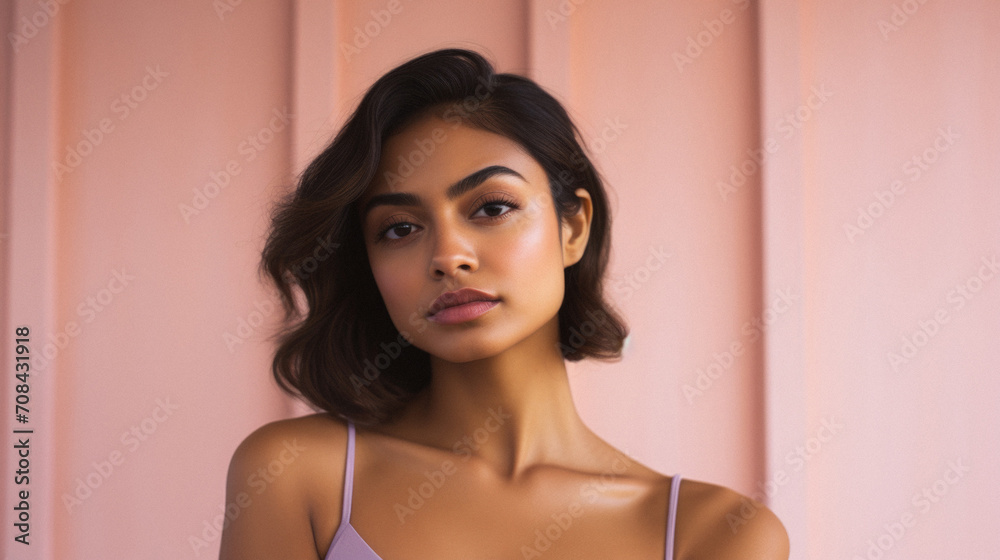 Portrait of a beautiful young indian woman in sexy lingerie Portrait of a beautiful young indian woman in sexy lingerie
