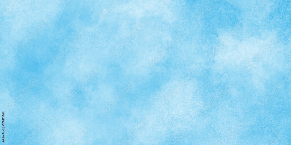 Watercolor background in pastel colors.blurred and grainy Blue powder explosion on white background,stains and used as wallpaper, cover, card and design.Classic brush painted Blue sky.