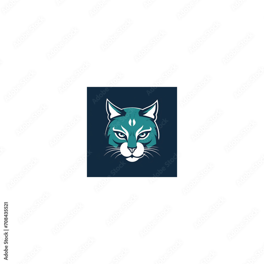 Fototapeta premium cat mascot logo icon