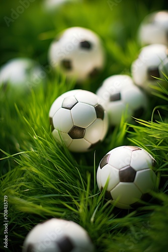 soccer ball on grass