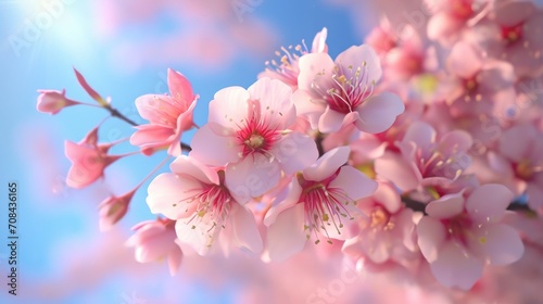3d render beautiful flower background wallpaper banner ai generated © stocker
