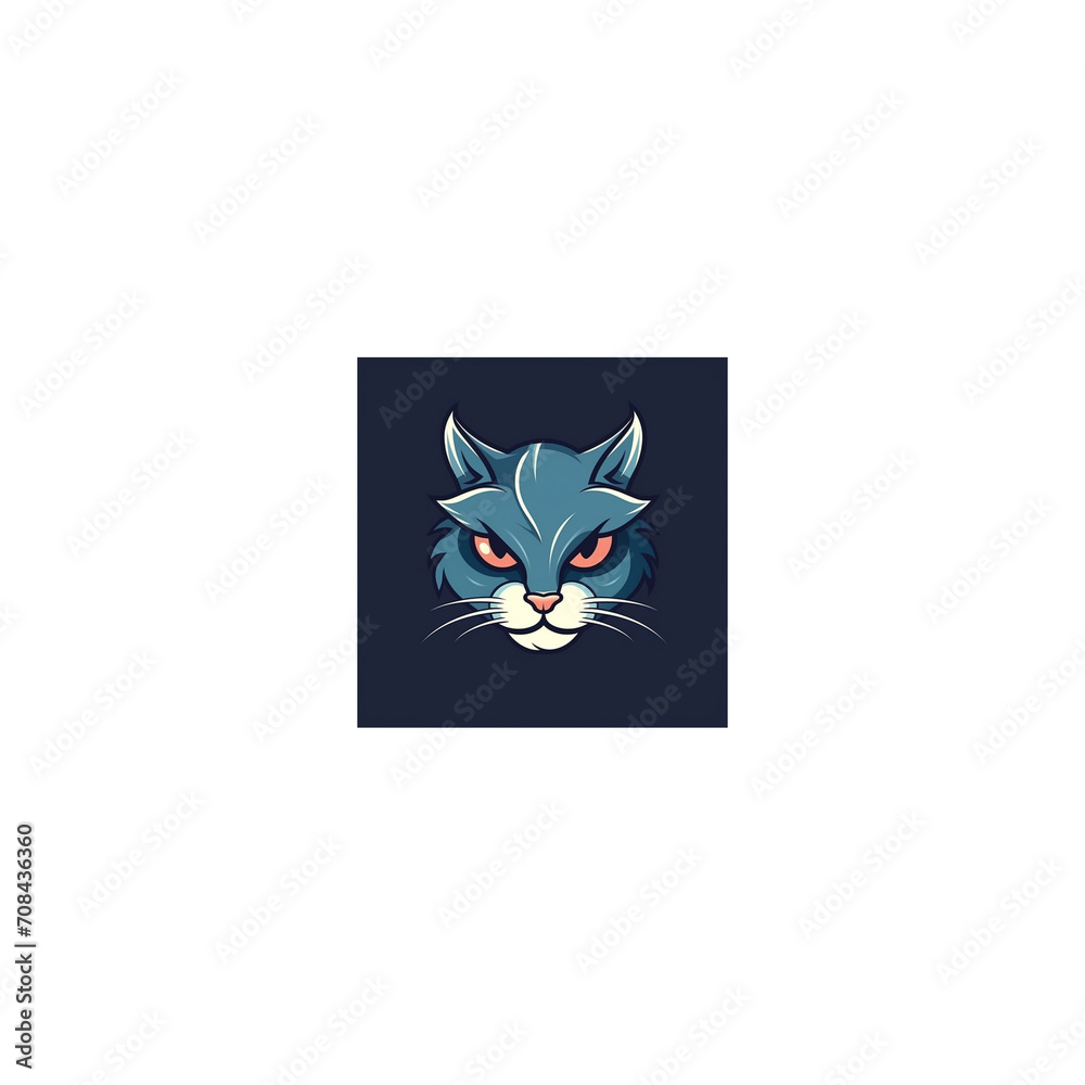 Fototapeta premium cat mascot logo icon