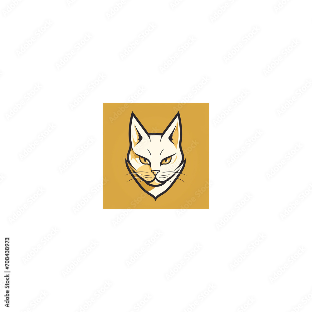 Fototapeta premium cat mascot logo icon