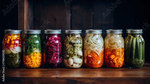  Fermented vegetables in jars