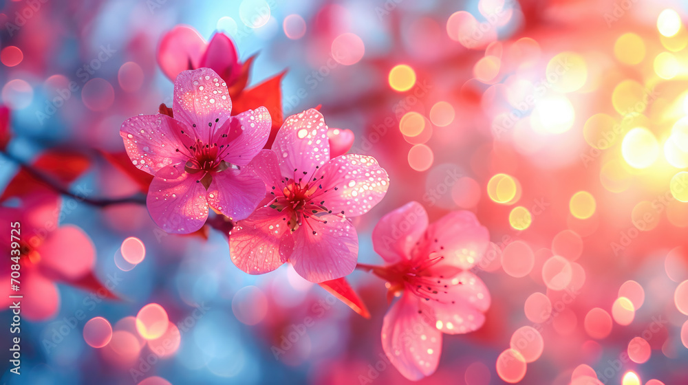 Spring Equinox Day Japan Flower Viewing Festival Sakura Cherry Blossoms Bokeh De Focused Background Spring Equinox Day Japan Flower Viewing Festival Sakura Cherry Blossoms Bokeh De Focused Background