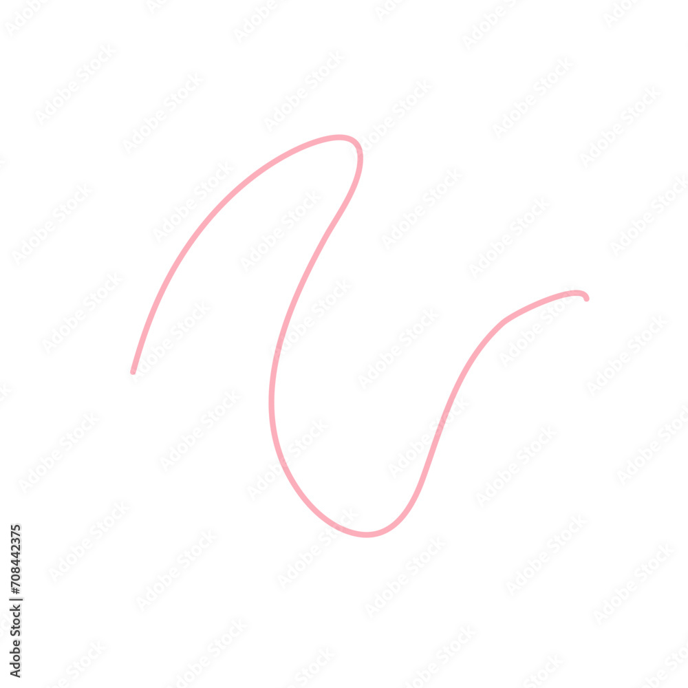 Illustration of Pink thread Illustration of Pink thread