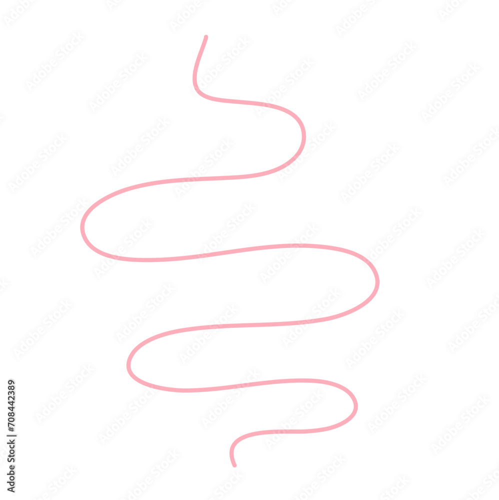 Naklejka premium Illustration of Pink thread