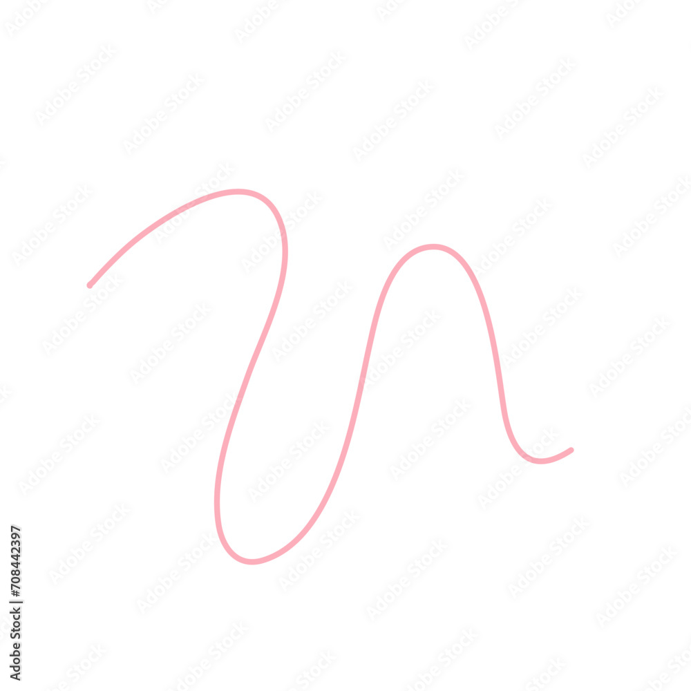 Illustration of Pink thread Illustration of Pink thread