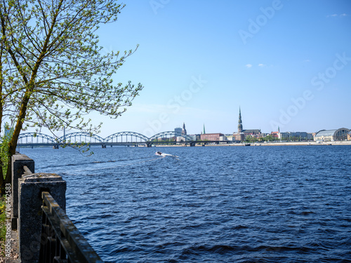Fototapeta Naklejka Na Ścianę i Meble -  panorama view of city of Riga in Latvia