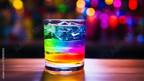 Colorful drink cocktail