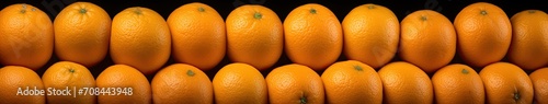 An array of oranges