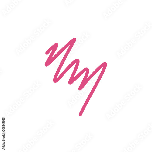 Hand drawn doodle scribble. Cute doodle scribble element