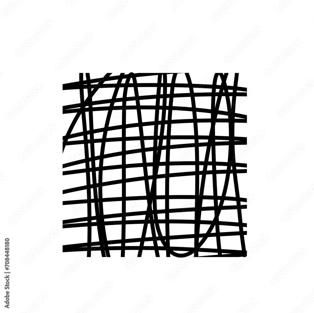 Scribble Square Art 