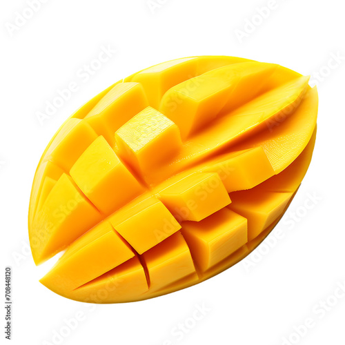Sliced Mango on transparent background PNG image