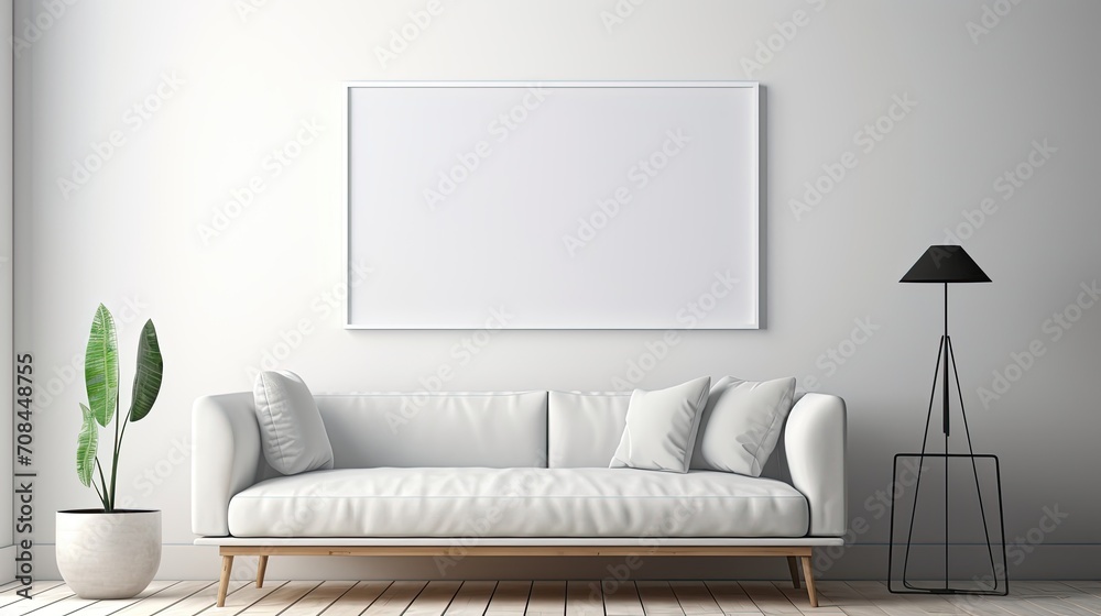 Mockup empty blank poster frame white poster Mockup empty blank poster frame white poster