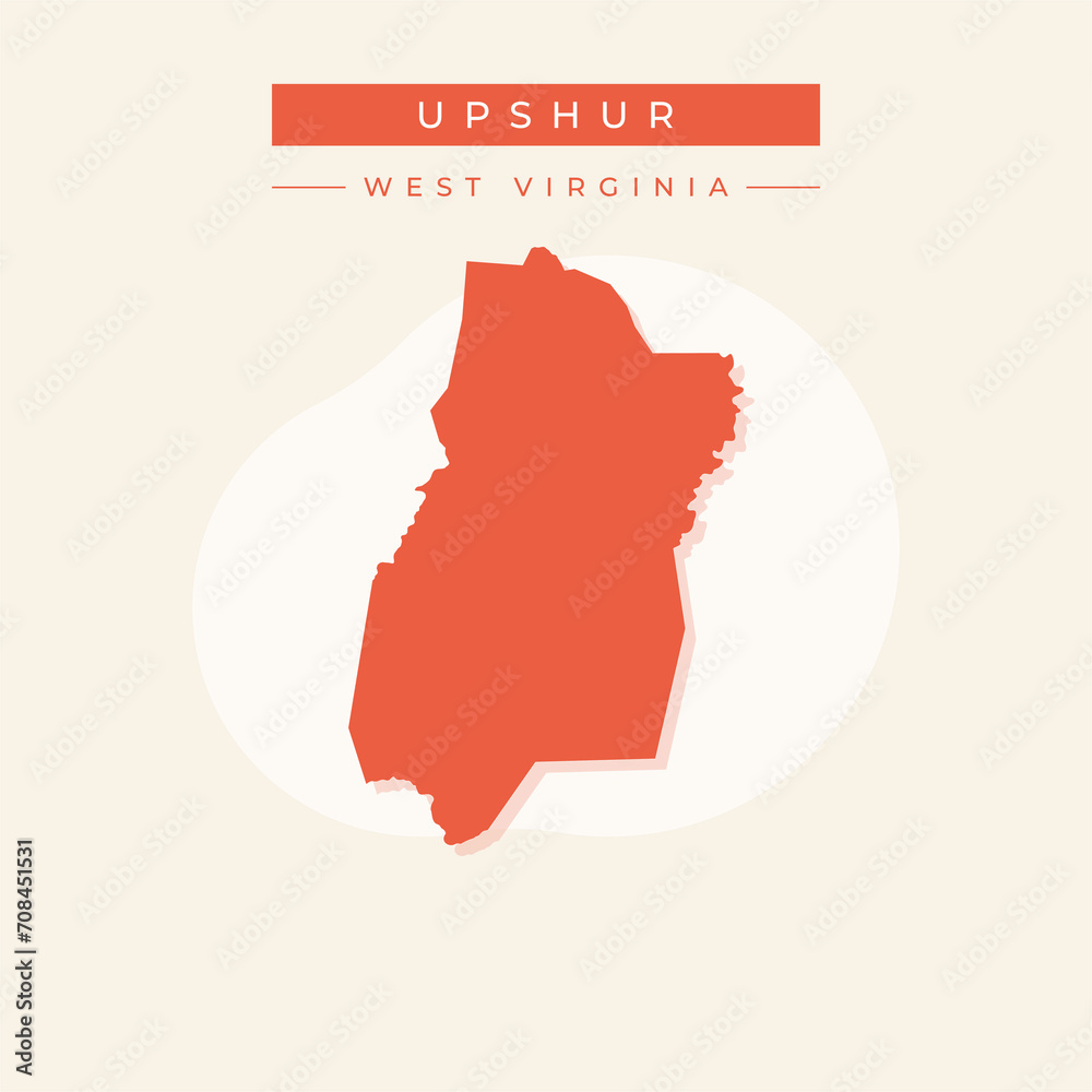 Vector illustration vector of Upshur map West Virginia Vector illustration vector of Upshur map West Virginia