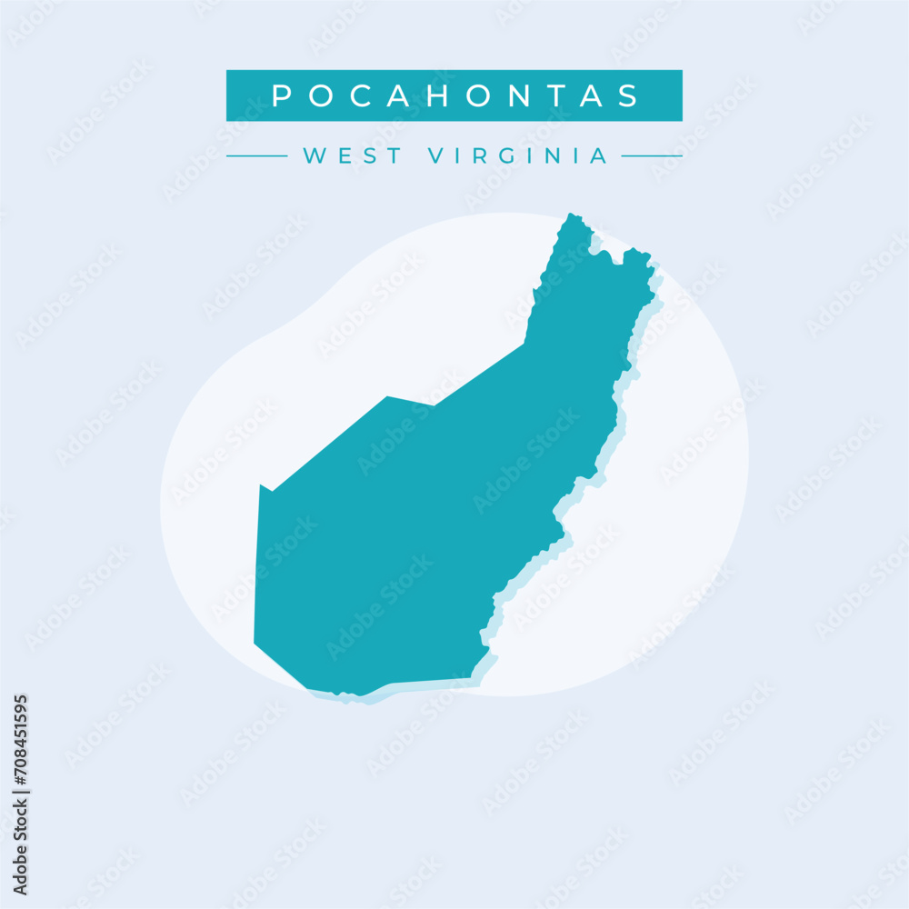 Vector illustration vector of Pocahontas map West Virginia Vector illustration vector of Pocahontas map West Virginia