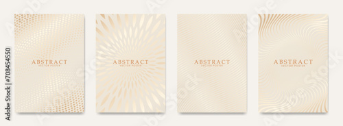 Elegant gold flecked abstract background collection. For advertising on social networks, invitation flyers, etc.