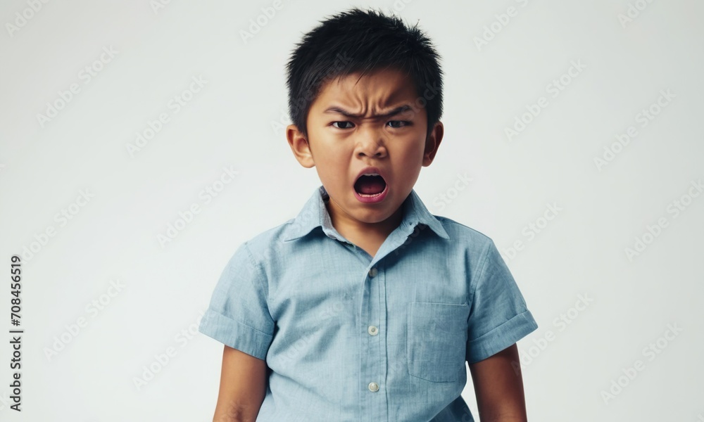 angry little asian boy, small child, children's emotions, portrait of asian children, angry child angry little asian boy, small child, children's emotions, portrait of asian children, angry child