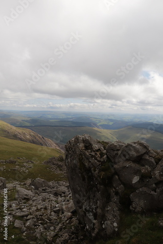 Hiking Cadair Idris in Snowdonia National Park in the summer © Andy