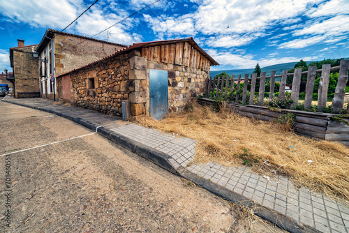 Barn and wooden fence in Vinuesa. Soria. Spain. Europe. © ABUELO RAMIRO