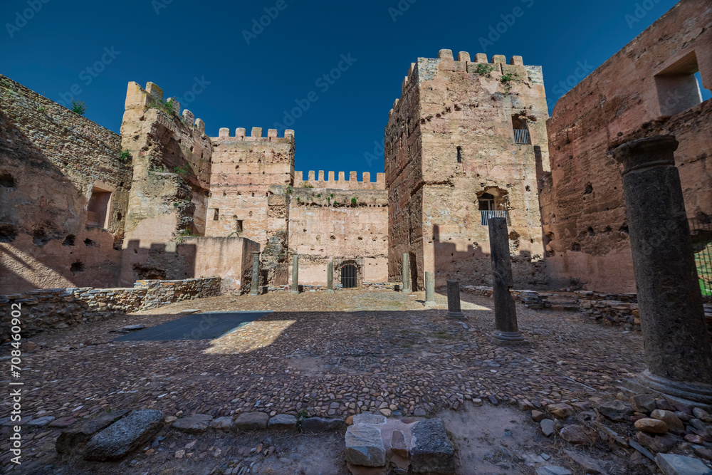Ruins of medieval castle in Yanguas. Soria. Spain. Europe.