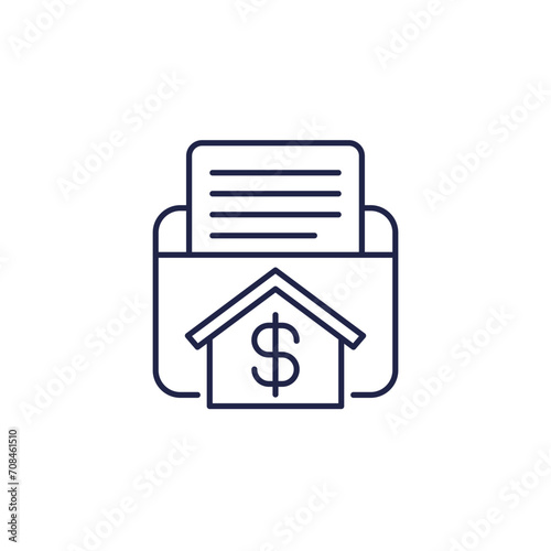 collateral line icon on white