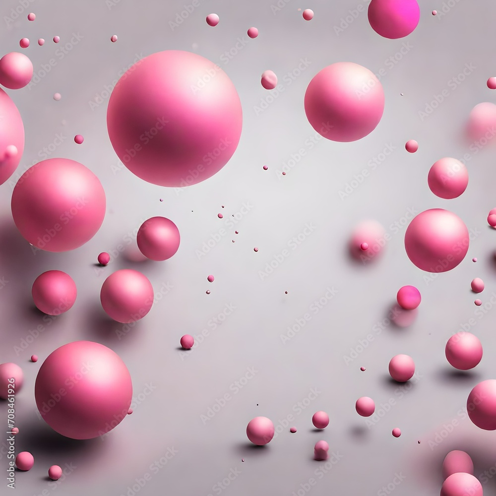 pink bubbles background