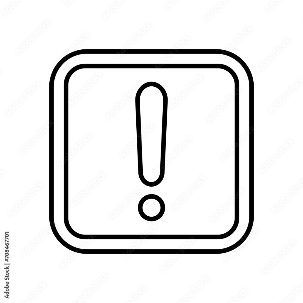 Warning Signs Lines Style Vector Warning Signs Lines Style Vector