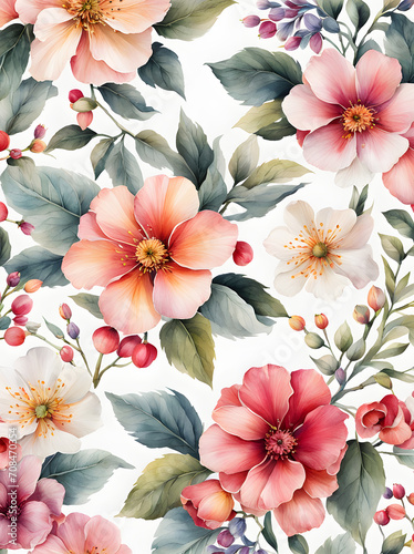 painting-capturing-a-flower-wallpaper-pattern-on-white-background-trending