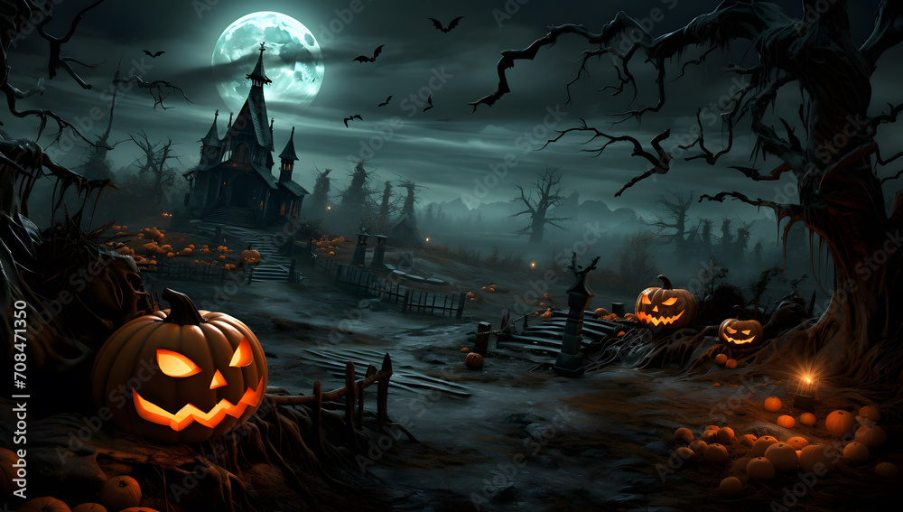Spooky Halloween background Spooky Halloween background
