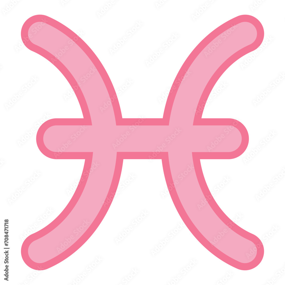 Pisces Symbol Icon Pisces Symbol Icon