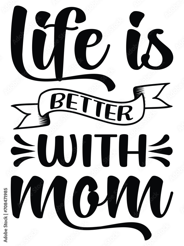 Mother's Day Typography T-shirt Design
