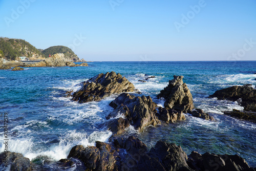 rocks and sea