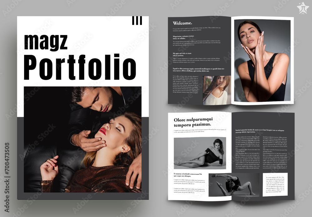 Portfulio Magazine Stock Template | Adobe Stock
