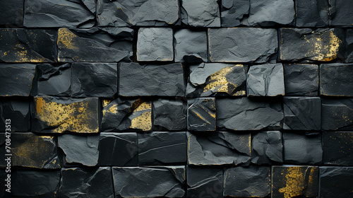 Abstract Majesty Mesmerizing Black Cliffs in Nature's Rock Symphony