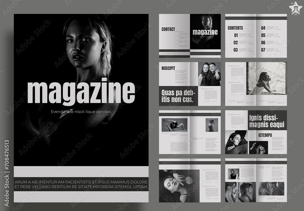 Magazine Stock Template | Adobe Stock