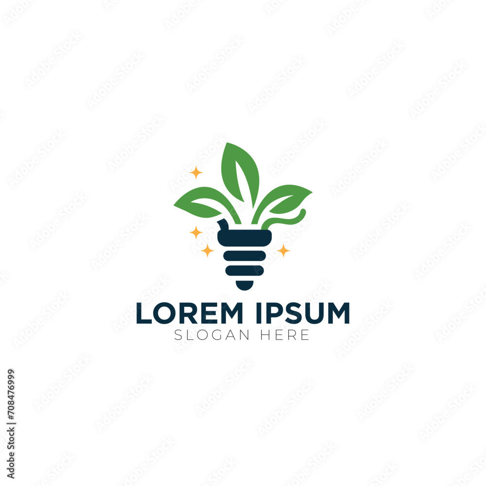 Light bulb ecology concept. Vector illustration of a bulb and leaf combination Light bulb ecology concept. Vector illustration of a bulb and leaf combination