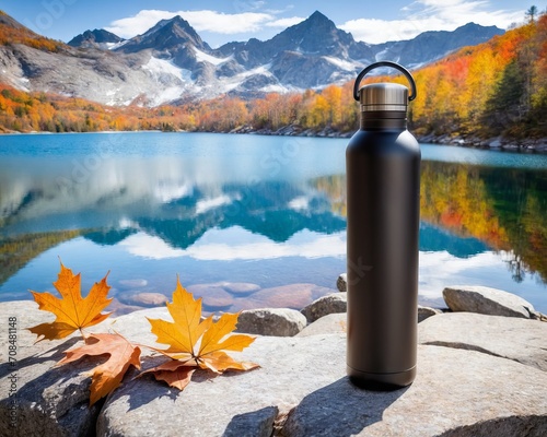 Thermal Bottle and Camera Lens by Autumn Lake