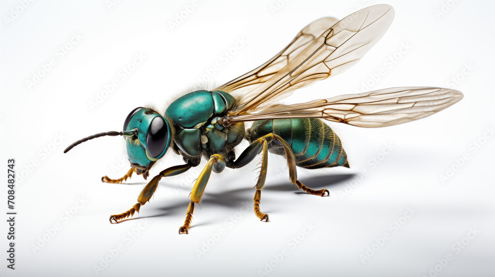 photograph green fly close up on white background photograph green fly close up on white background