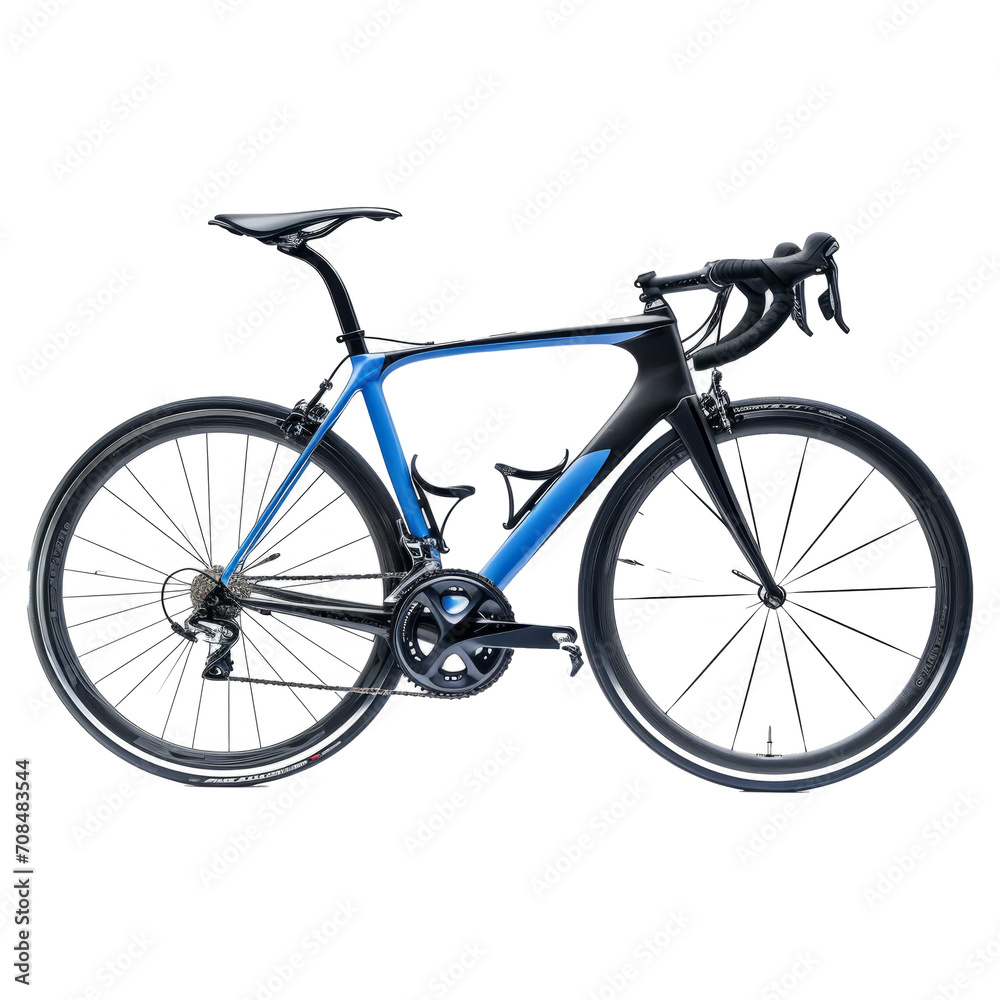 blue black modern aerodynmic carbon fiber racing sport road bike bicycle racer