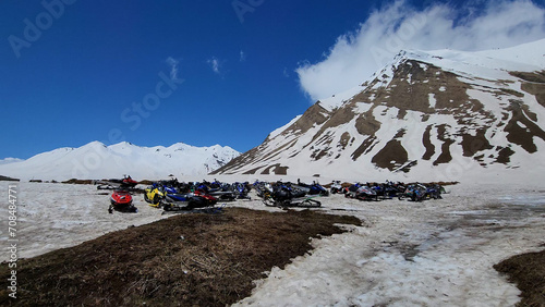 Ice mountain with natural landscape highest mountain in highest image isolated Nice background display Beautiful colourful natural beauty scenery Great Views HD Photo