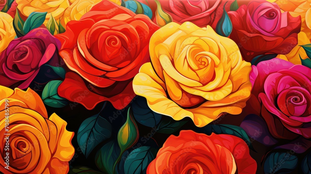 petals floral roses background illustration bloom garden, bouquet botanical, romantic love petals floral roses background