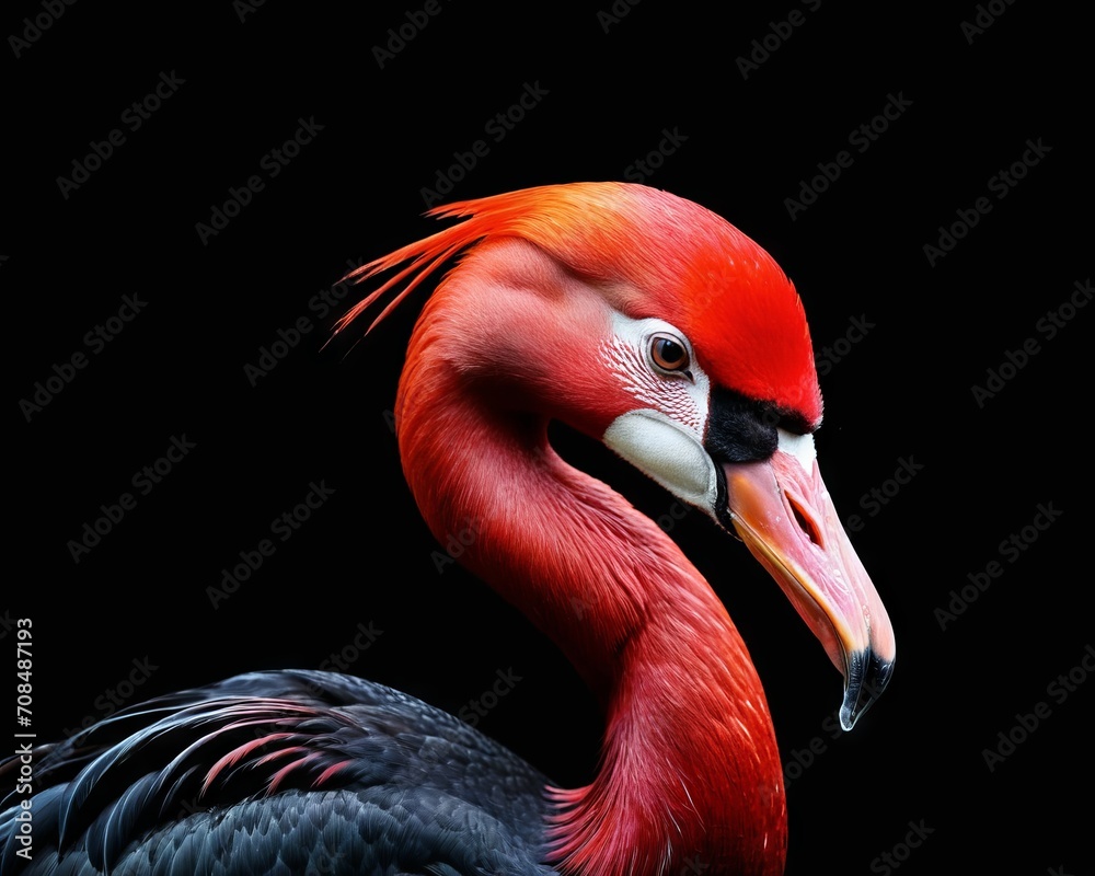 Obraz premium Portrait of a Majestic Red Flamingo