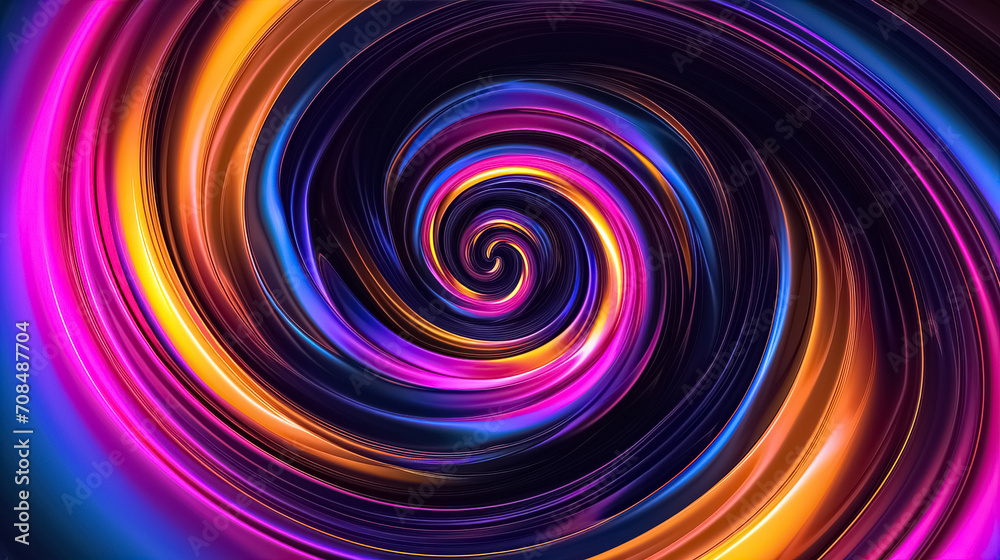 Abstract colorful swirl circle background wide 16:9	
