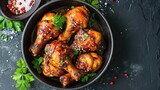 Delicious Asian Dish with chicken legs